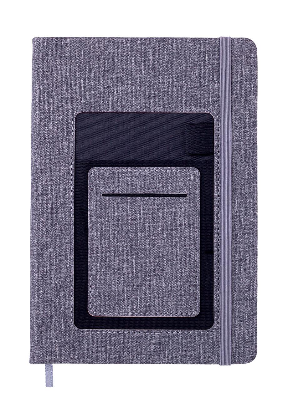 Блокнот Buromax Comfort эко кожа чистый А5 96 листов Серый (BM.295009-09)