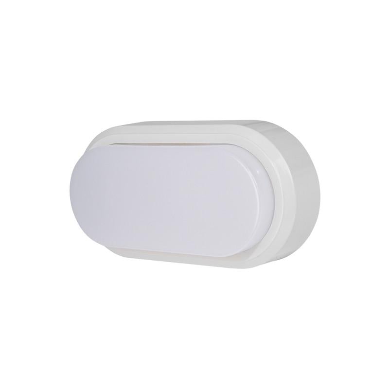 Світильник LED накладний E.NEXT e.LED.oval.8.6500.white 8W 230V 560 Lm 6500K IP54 190x100x45 мм (l0810114)