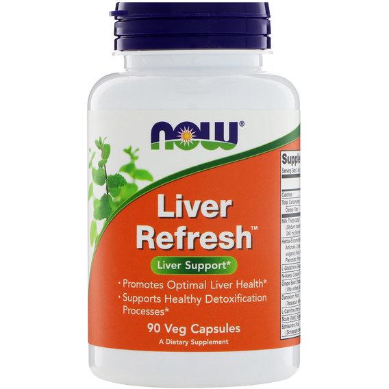 Комплекс для профілактики печінки NOW Foods Liver Refresh 90 Veg Caps (NOW-02448)