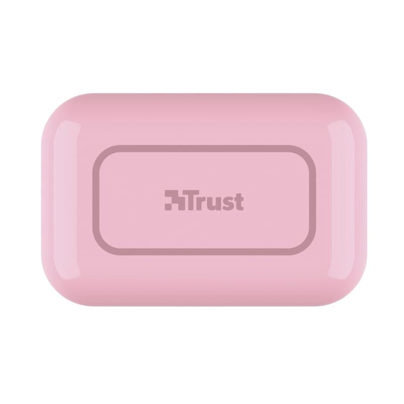 Наушники беспроводные Trust Primo Touch True Wireless в кейсе Розовый (23782) - фото 7