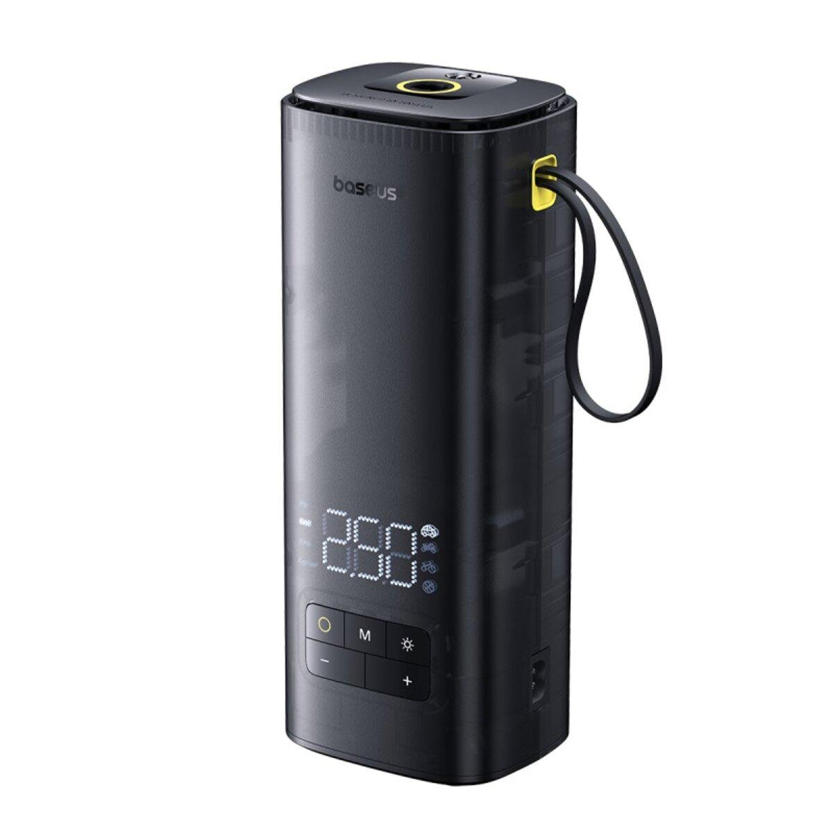 Насос компресор автомобільний BASEUS SuperMini Mega Series Double Cylinder Air Inflator Black (C11123202111-00)