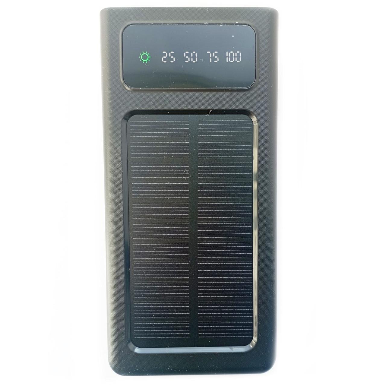 Повербанк Solar 50000 mAh 4в1 с экраном и фонариком Black (11222)