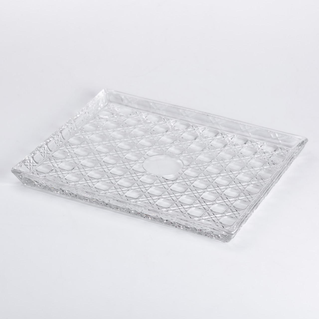 Блюдо для закусок Lirmartur скляна 24,5х20,5х2 см