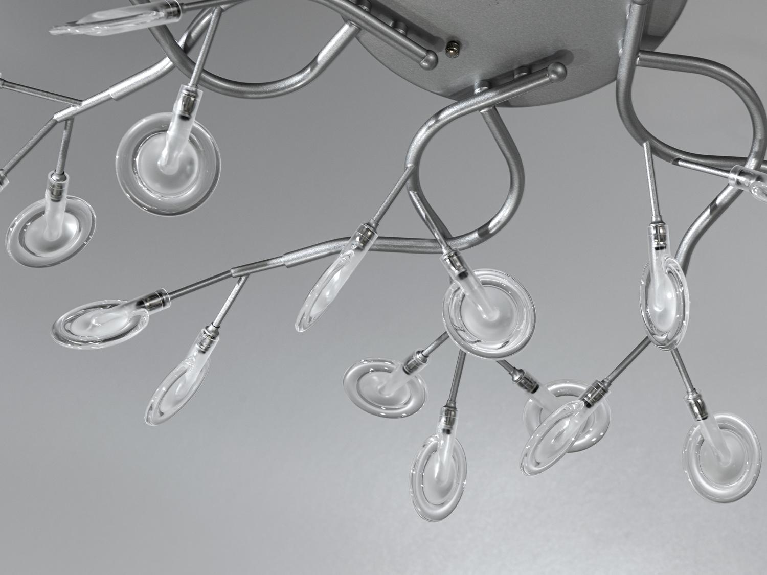 Люстра потолочная Светлячок 42 ламп Хром-сатин (X890-42C SL) - фото 3 Люстра потолочная Светлячок 42 ламп Хром-сатин (X890-42C SL) - фото 3