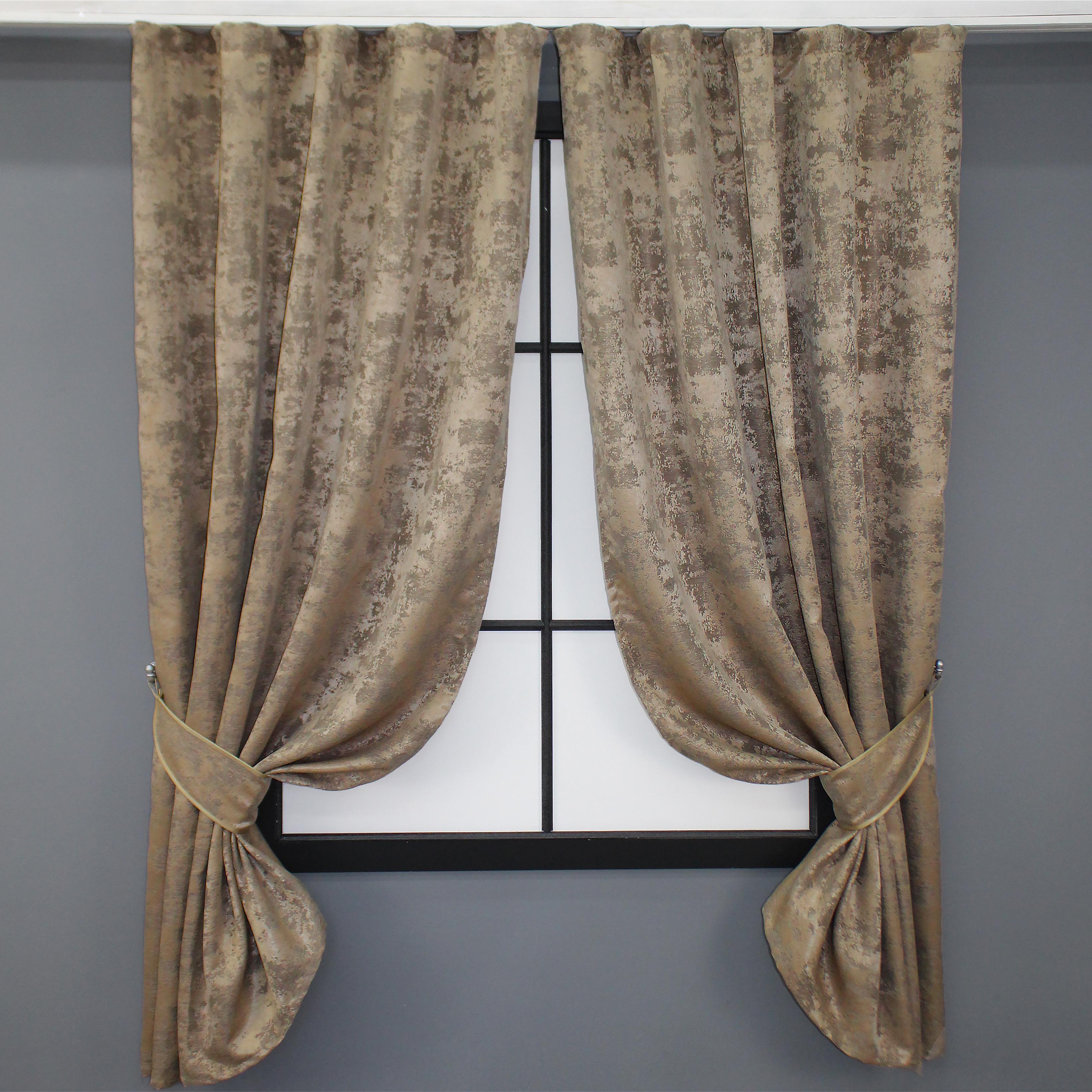 Комплект штор VR-Textil Sultan YL №1207ш жакард 130х170 см 2 шт. Капучино (35-0080)