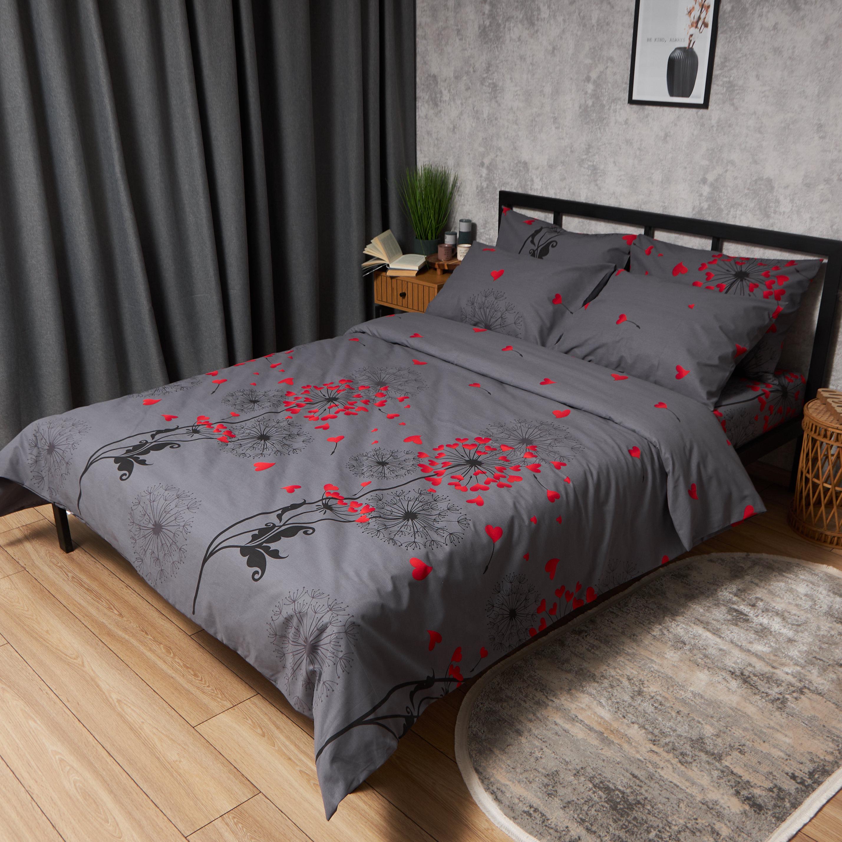 Комплект постельного белья Moon&Star Бязь Gold Люкс Dandelion Lov наволочки 2 шт. king size 220x240 см (MS-820009102)