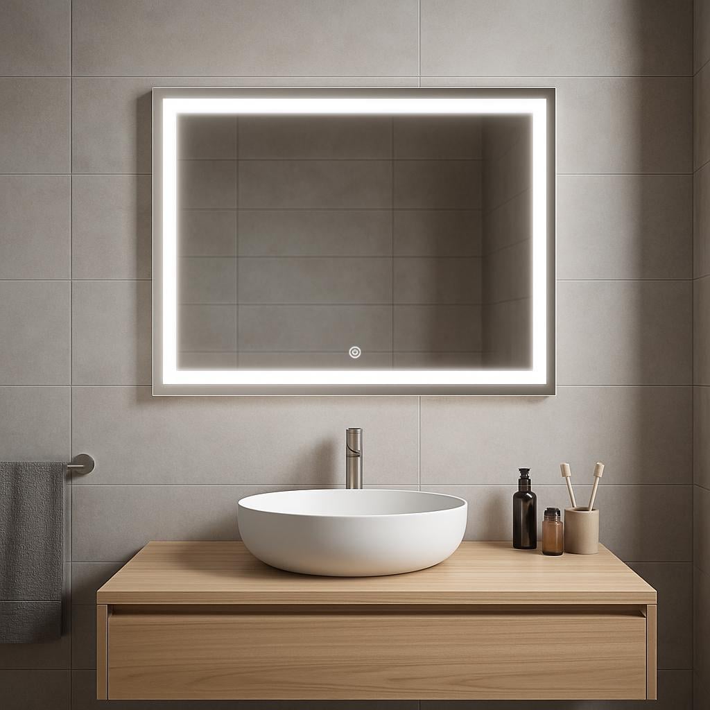 Зеркало SENAM прямоугольное горизонтальное фронтальная подсветка с сенсорной кнопкой 700x900 мм (PR.FR.G.7.9)