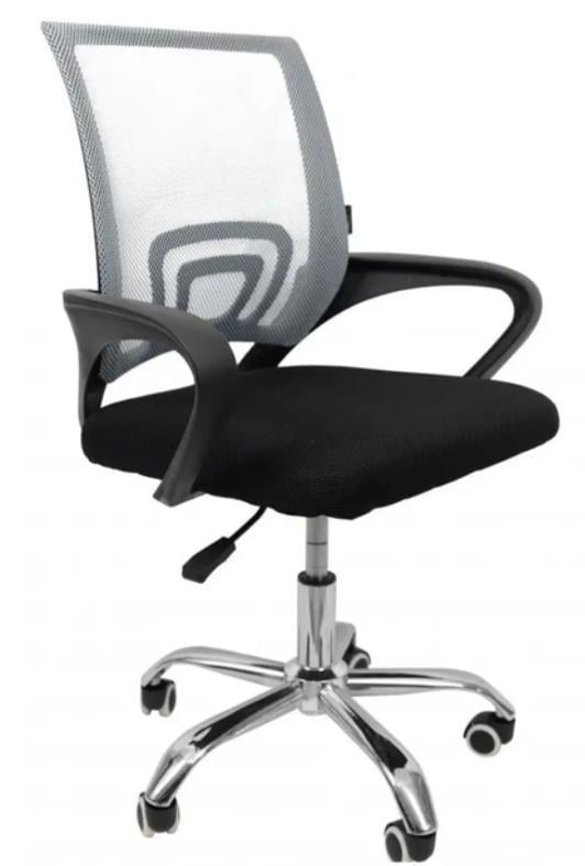 Офісне крісло Home Fest Smart з мікросіткою MESH до 100 кг Сірий (FG-HFSG)