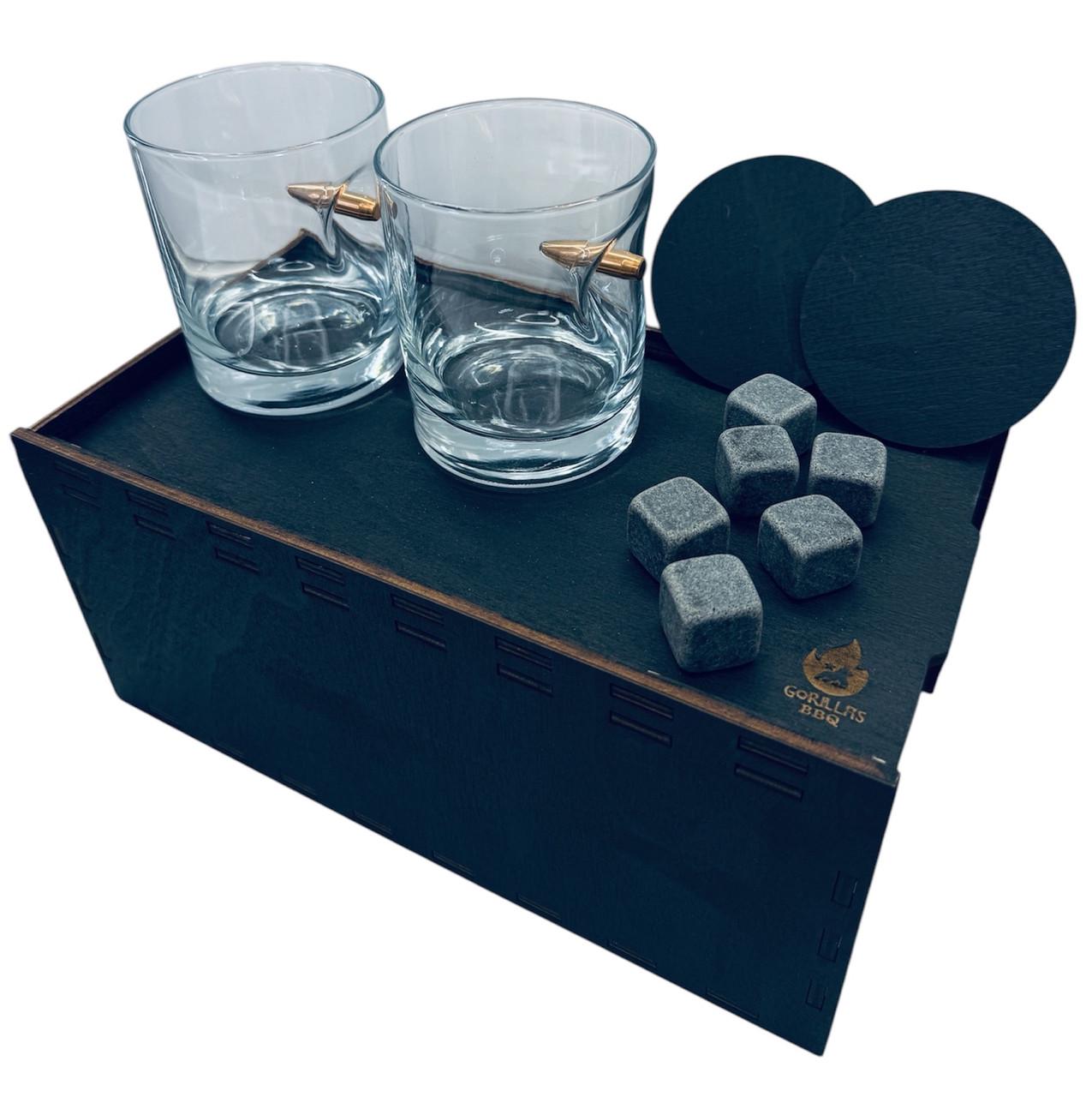 Набор Gorillas BBQ Patriot 2 стакана Пуля и камни в коробке (GL11)
