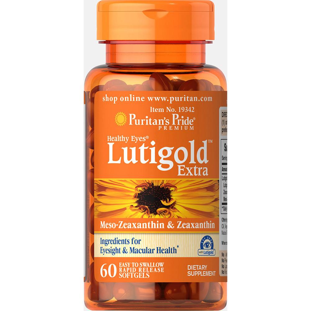 Натуральная добавка Healthy Eyes Lutein Extra with Zeaxanthin 60 Softgels (100-41-6227571-20)