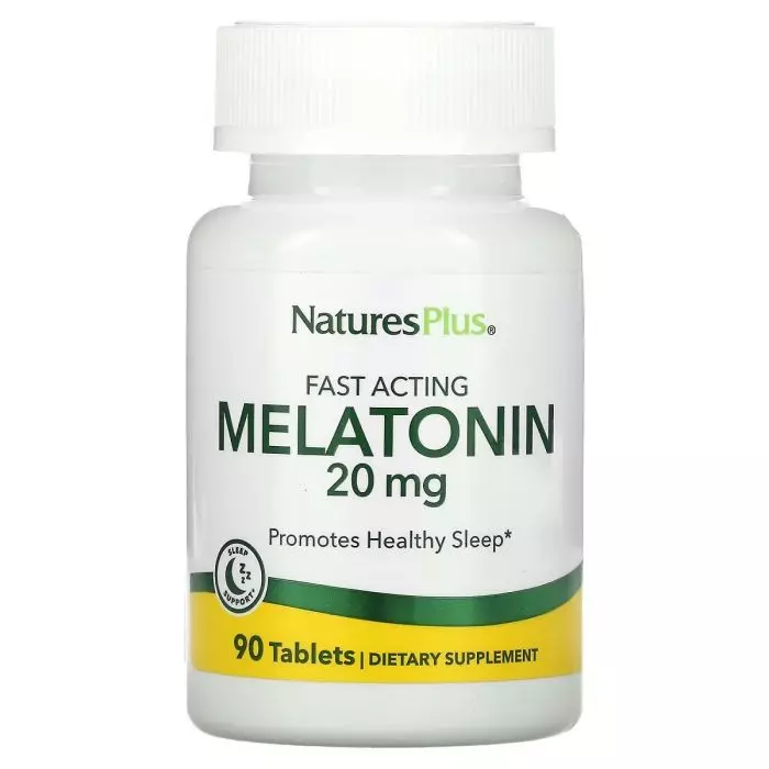 Мелатонин быстродействующий Natures Plus Fast Acting Melatonin 20 мг 90 таблеток (NTP47628)