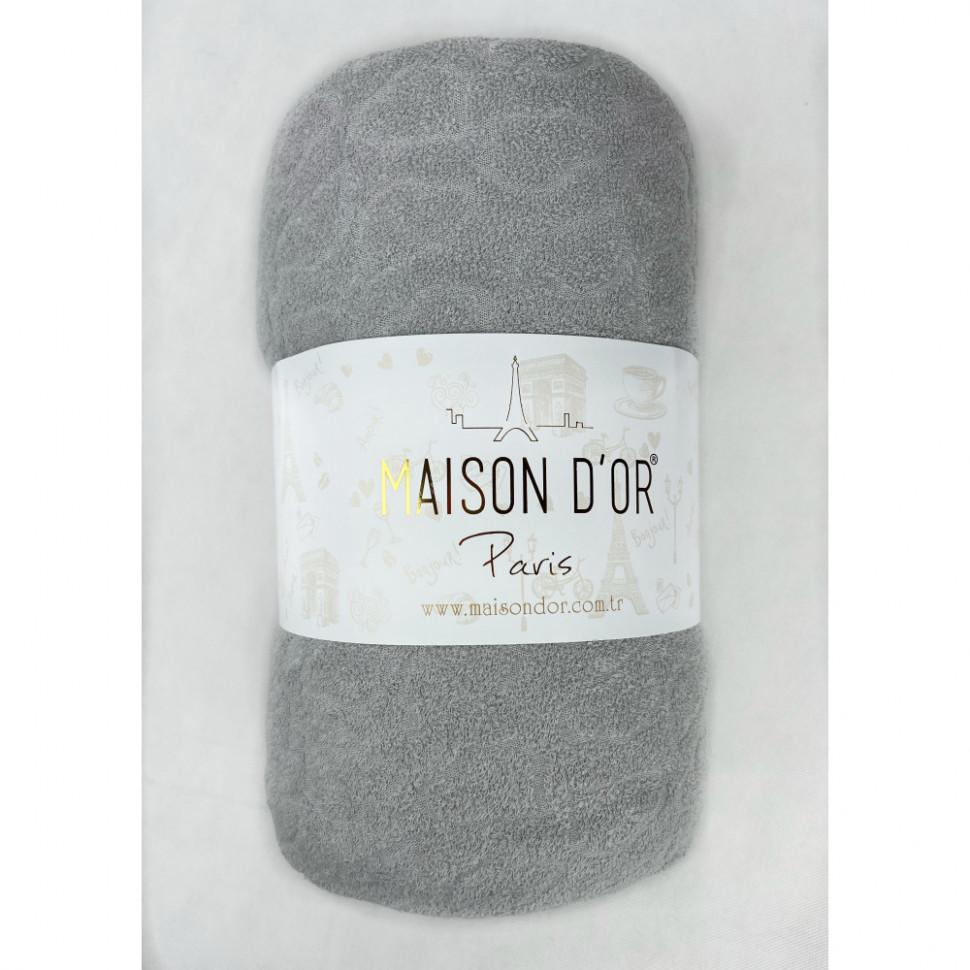 Простынь Maison D'or махровая на резинке 180x200 см с наволочками 2 шт. 50x70 см Grey (2000022280175) - фото 1 Простынь Maison D'or махровая на резинке 180x200 см с наволочками 2 шт. 50x70 см Grey (2000022280175) - фото 1