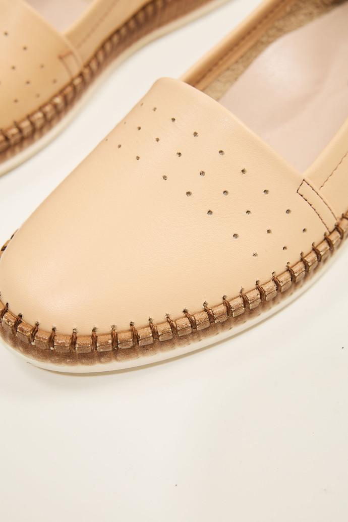 Мокасины женские Anna Lucci кожаные р. 37 Бежевый (186110) - фото 3