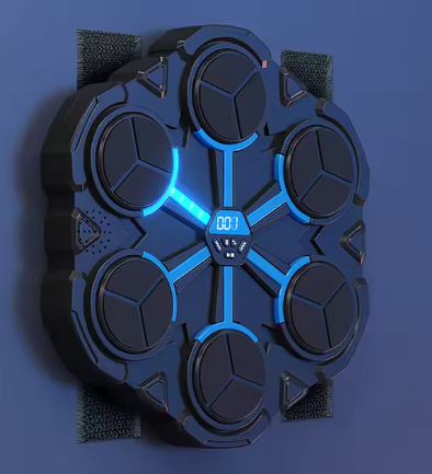 Боксерська мішень настінна з підсвічуванням музикою Bluetooth і рукавичками для ударів 32 см (Е500240/1)