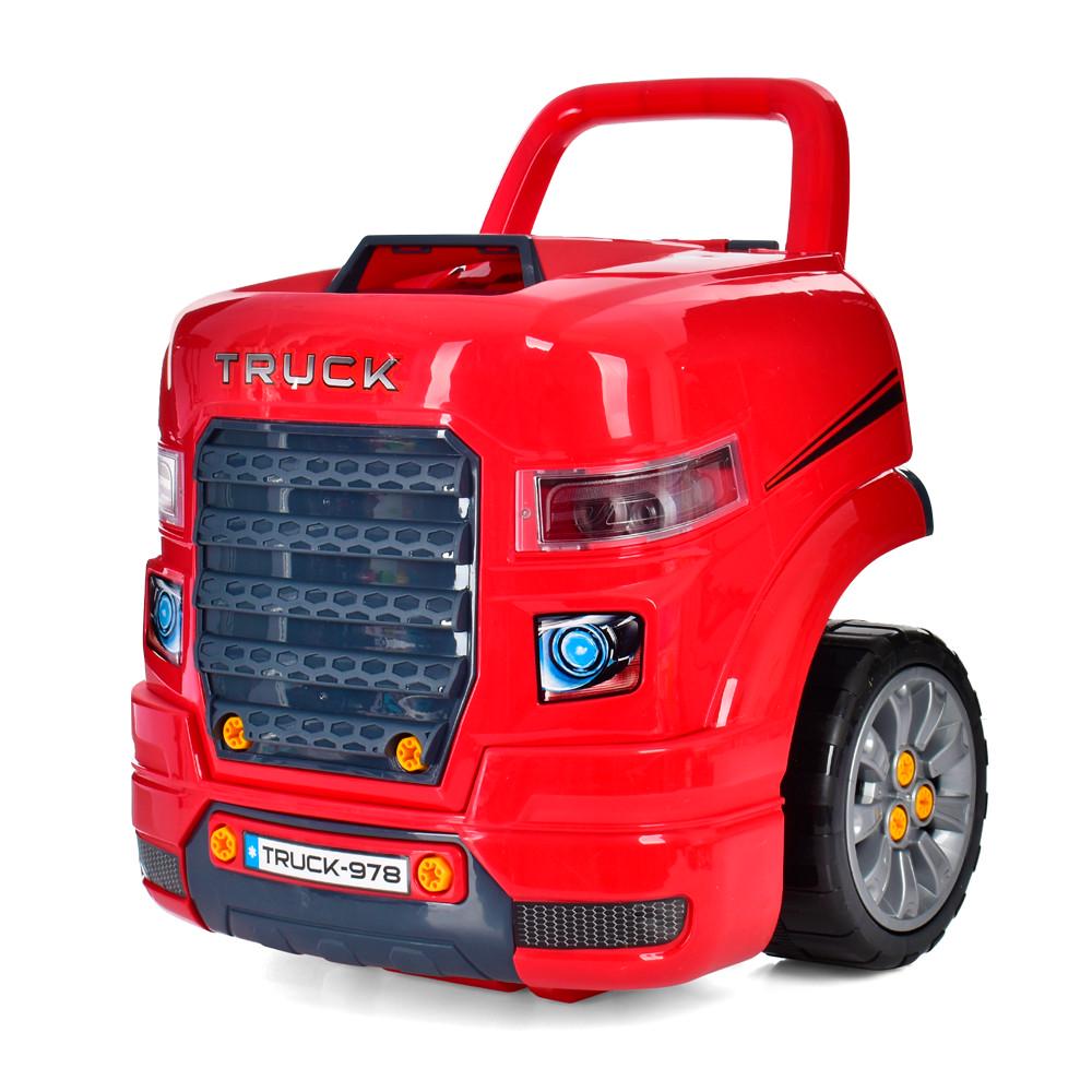 Детский игровой набор инструментов Автосервис 008-978 с двигателем грузовика Красный (2675563569) Детский игровой набор инструментов Автосервис 008-978 с двигателем грузовика Красный (2675563569)