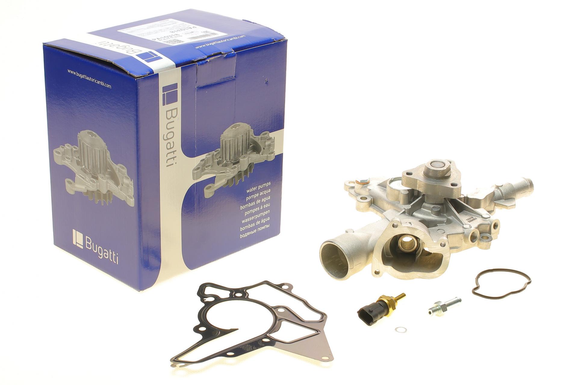 Насос воды Bugatti Opel Astra G/H/Corsa C/D 1.2 16V/1.4 00-14/Combo 1.4 16V 05- B/B 8лоп с датчиком t PA10318 (25589481)