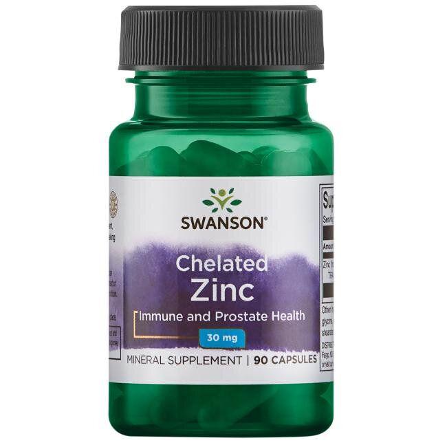 Глицинат хелатированного цинка альбион Swanson Albion Zinc 30 mg 90 Caps