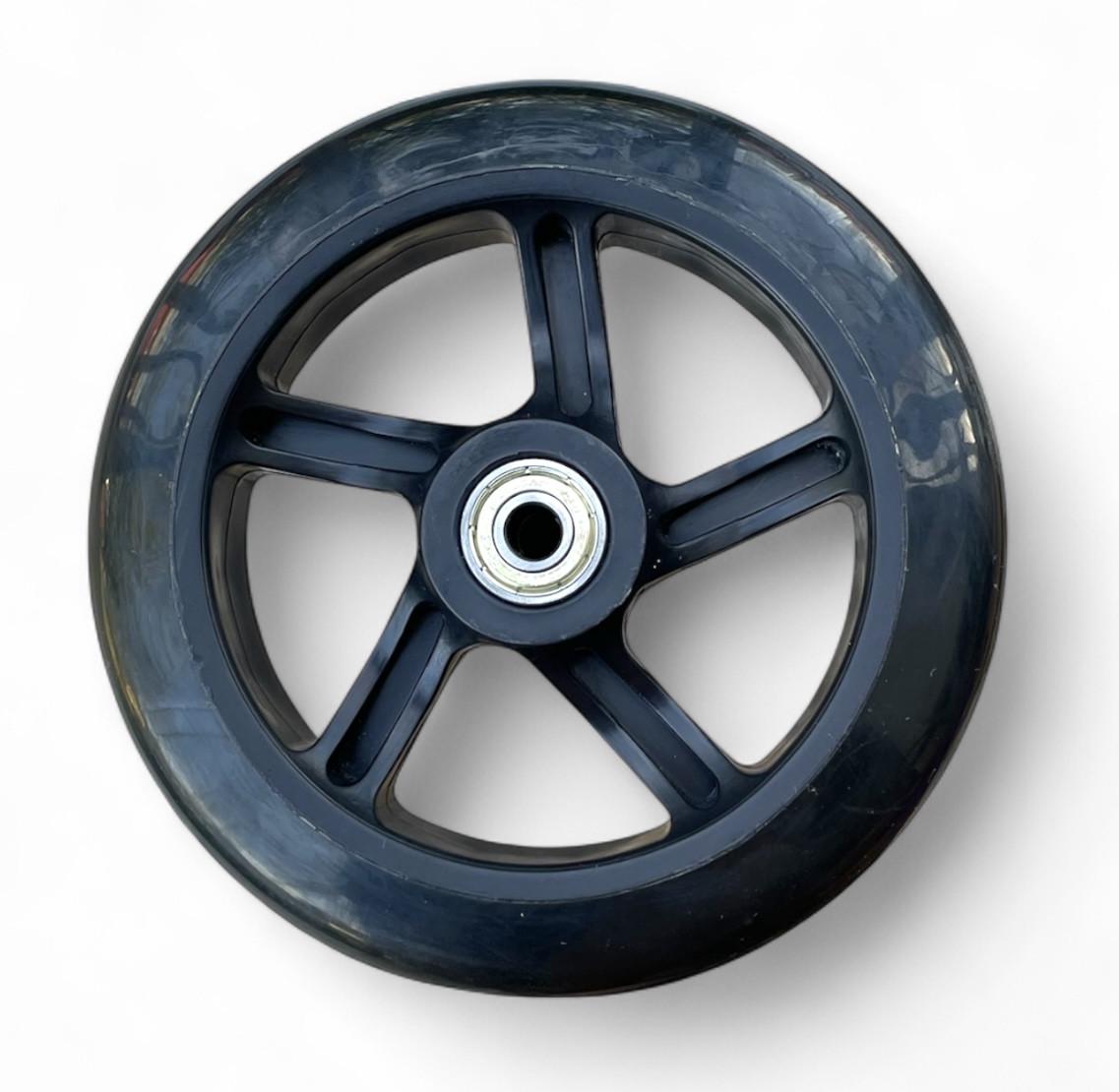 Колесо для самоката PU с подшипниками 608 145х30 мм Черный - фото 2