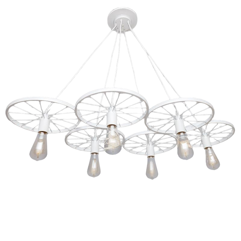 Люстра на 6 ламп Колеса