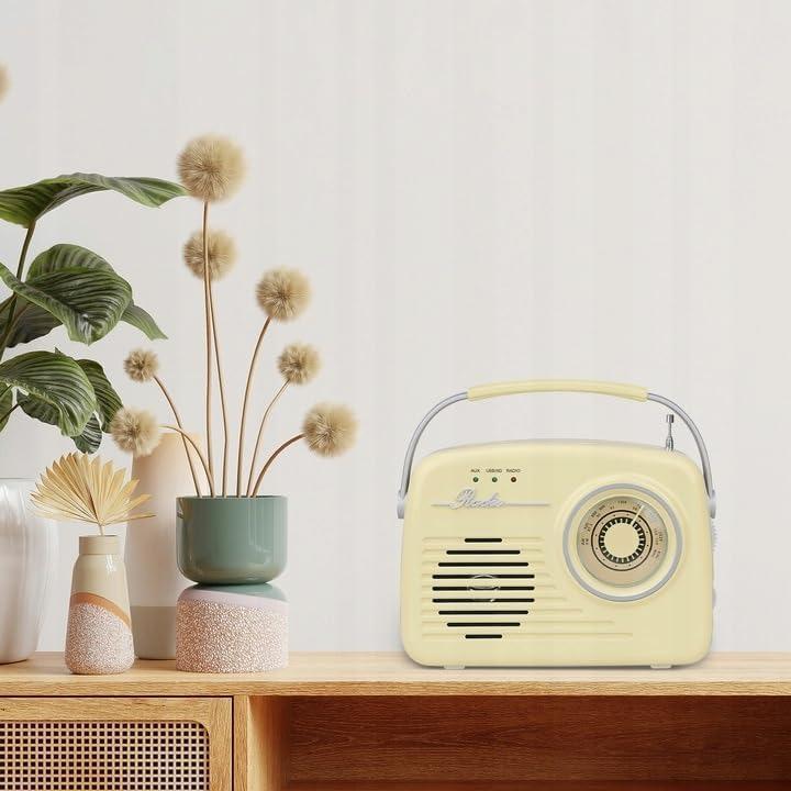 Радиоприемник в стиле ретро с аккумулятором Bluetooth AM/FM Beige (23864583) - фото 8 Радиоприемник в стиле ретро с аккумулятором Bluetooth AM/FM Beige (23864583) - фото 8