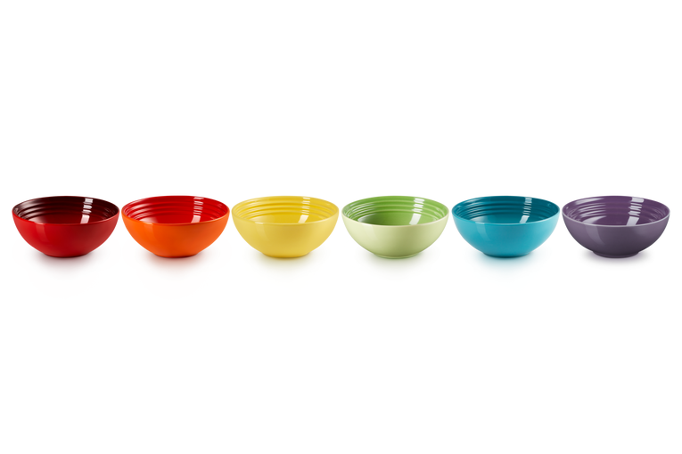 Набір із 6 салатників Le Creuset Rainbow 16 см Різнокольорові (79286168359006)