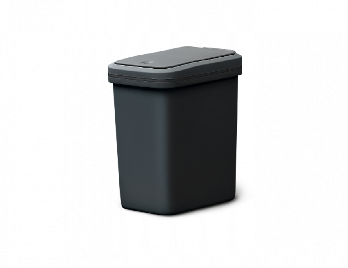 Відро для сміття з кришкою BIN-04 6 л Antracite