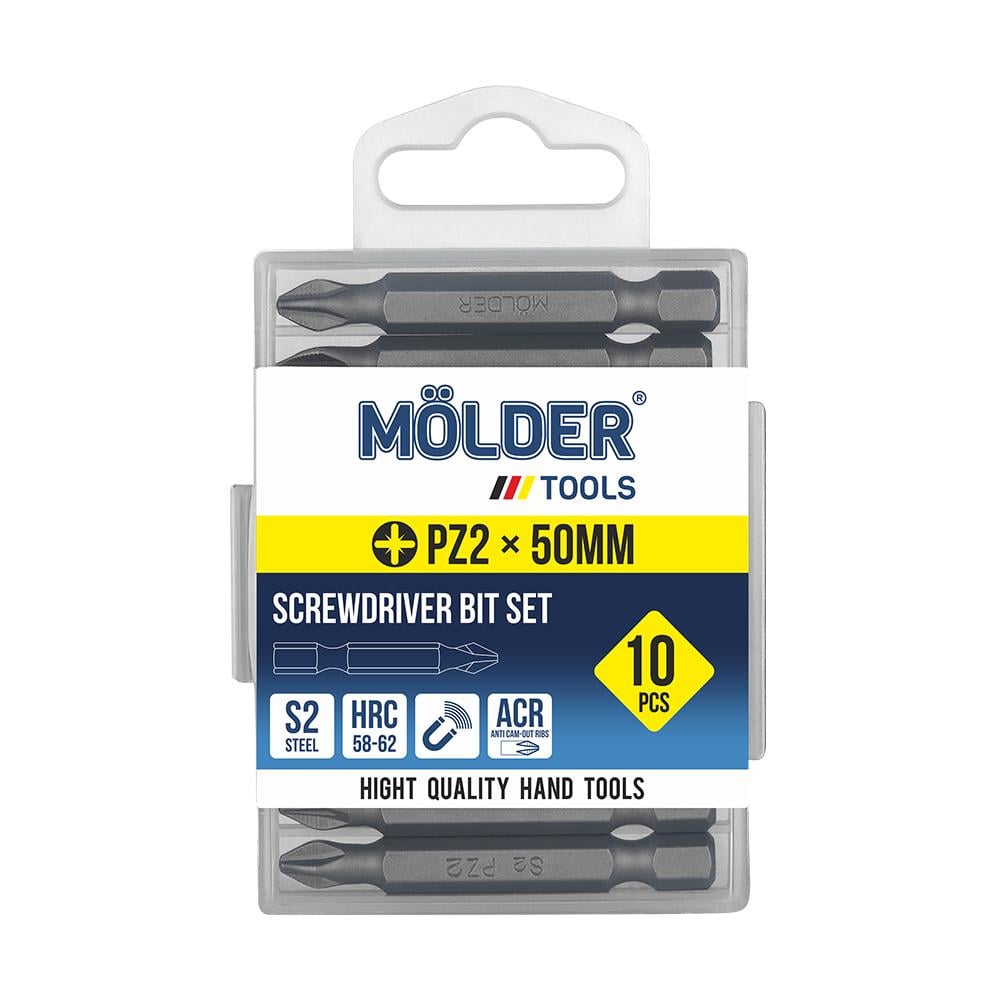 Набор бит Molder PZ2x50мм 10 шт. (MT7125010)