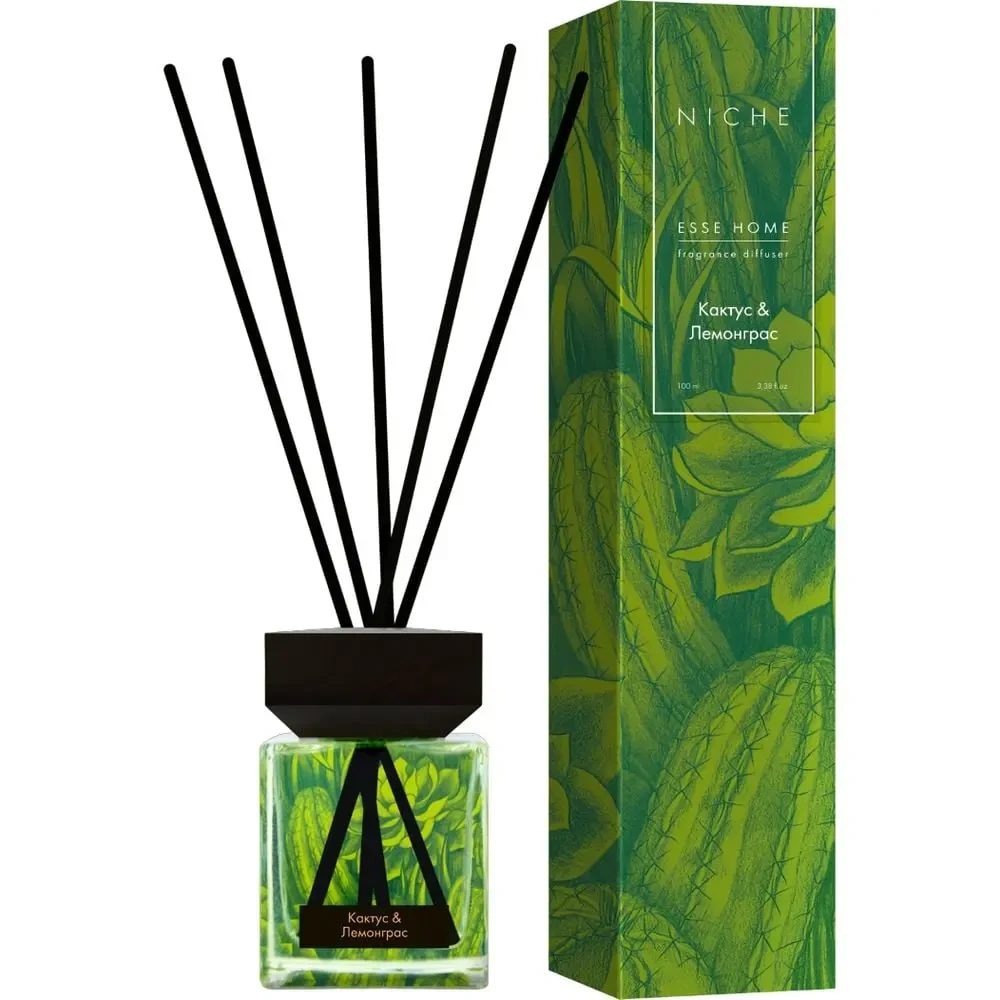 Аромадиффузор Esse для дома Home Niche Кактус и Лемонграс 100 мл (2192087138) - фото 1 Аромадиффузор Esse для дома Home Niche Кактус и Лемонграс 100 мл (2192087138) - фото 1