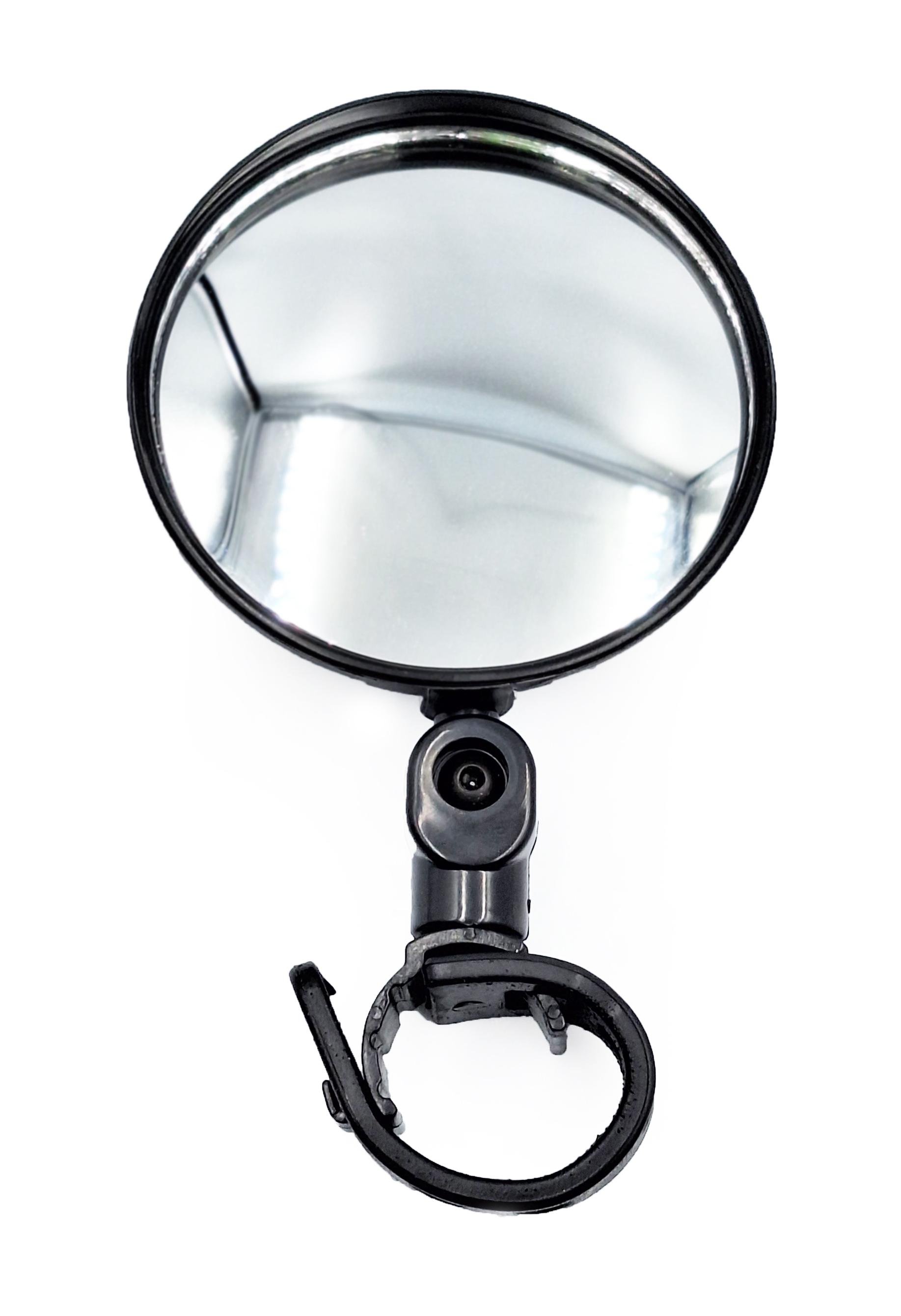 Дзеркало для велосипеда на кермо кругле з шарніром 8 см Чорний (G0000489) Дзеркало для велосипеда на кермо кругле з шарніром 8 см Чорний (G0000489)