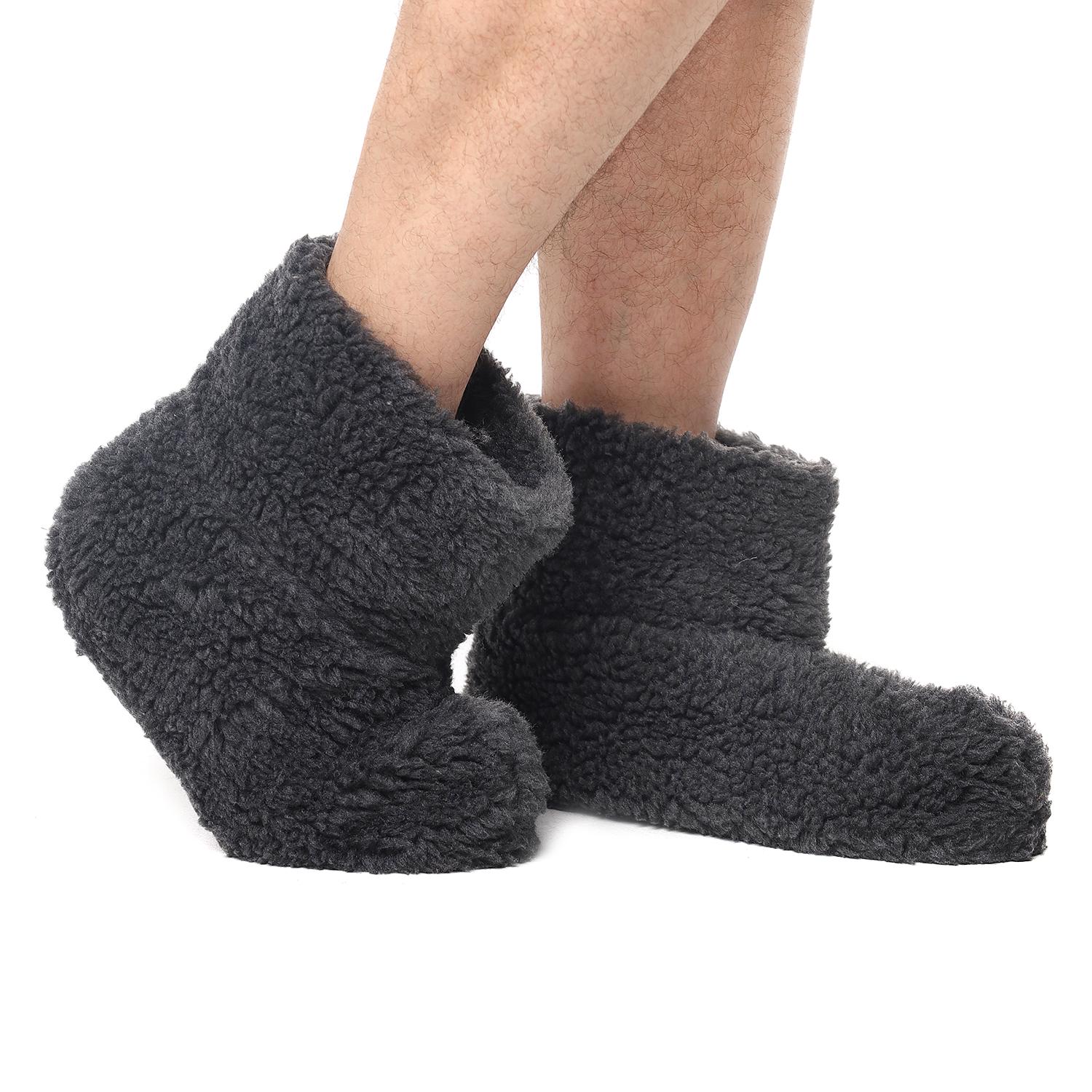 Чуні чоловічі з вовни овчини з гумовою підошвою р. 45-46 (81265) Чуні чоловічі з вовни овчини з гумовою підошвою р. 45-46 (81265)