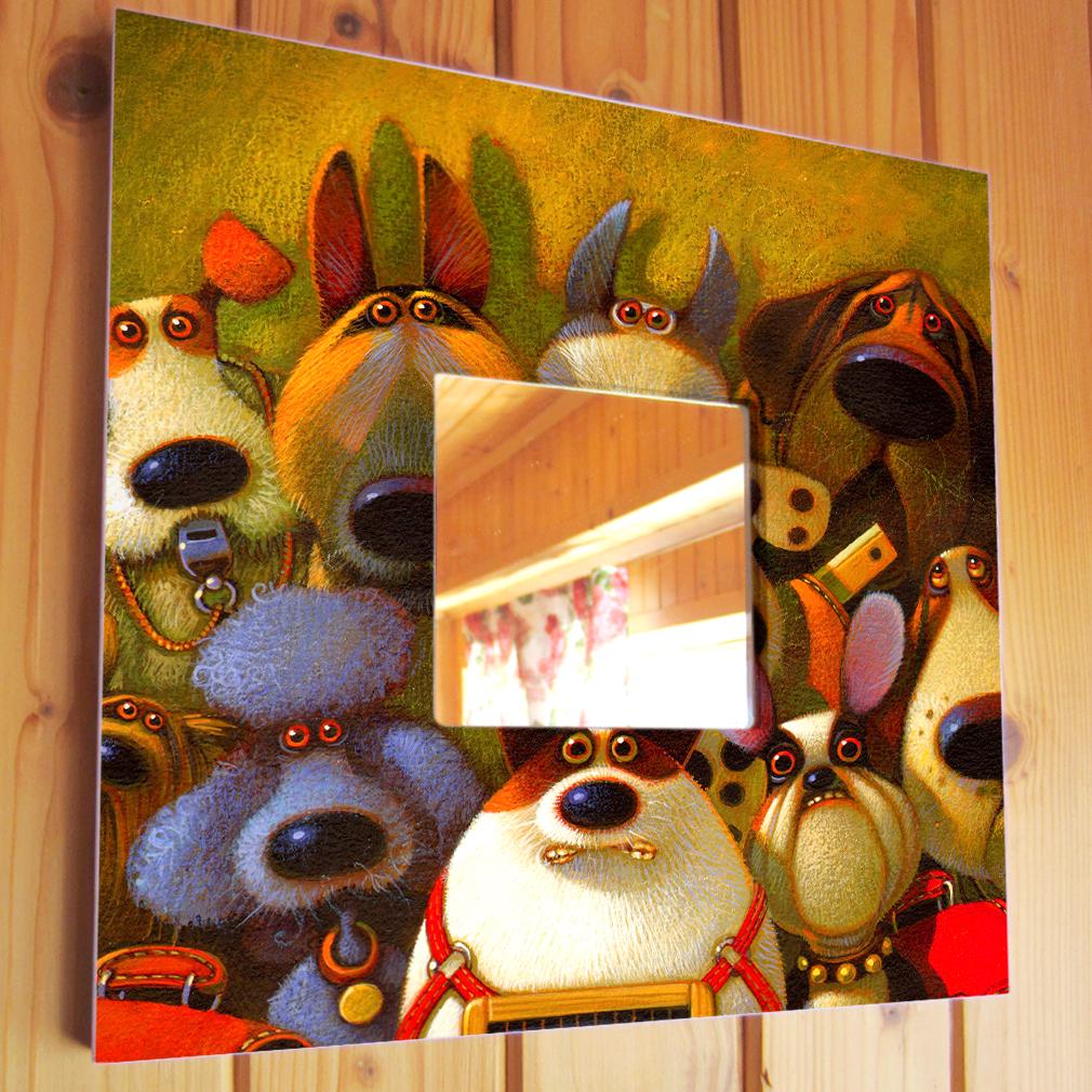 Дзеркало декоративне з героями мультфільму 260х260 мм (M03805)