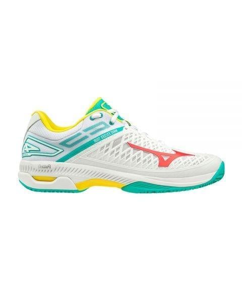 Кроссовки мужские Mizuno WAVE EXCEED TOUR4 CC UK7,561GC2077-62 р. 41 Белый/Красный/Зеленый