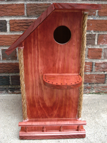 Домик для белок из дерева Макадамия Коралл (ДДБ-001214) - фото 2 Домик для белок из дерева Макадамия Коралл (ДДБ-001214) - фото 2