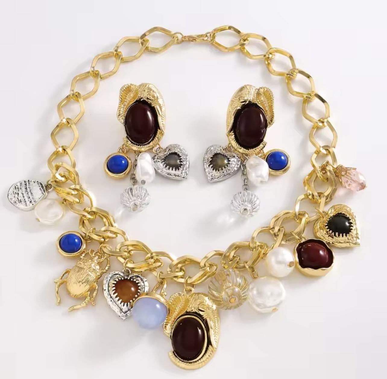 Набір прикрас Сяй вінтажний Золотий (34534534)