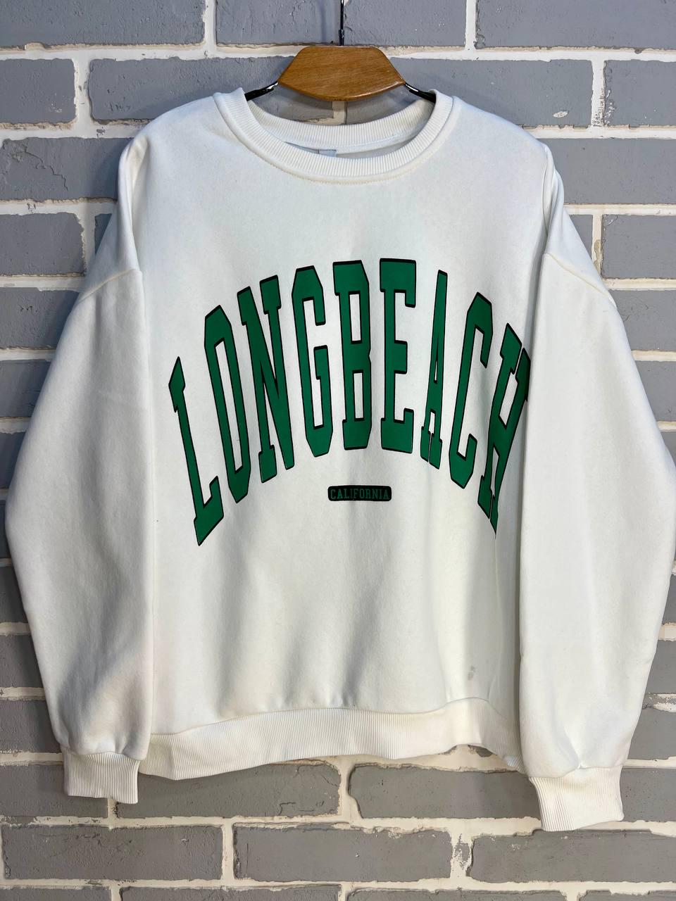 Світшот жіночий QUZEN 488 long beach фліс утеплений S Білий (873) - фото 2 Світшот жіночий QUZEN 488 long beach фліс утеплений S Білий (873) - фото 2