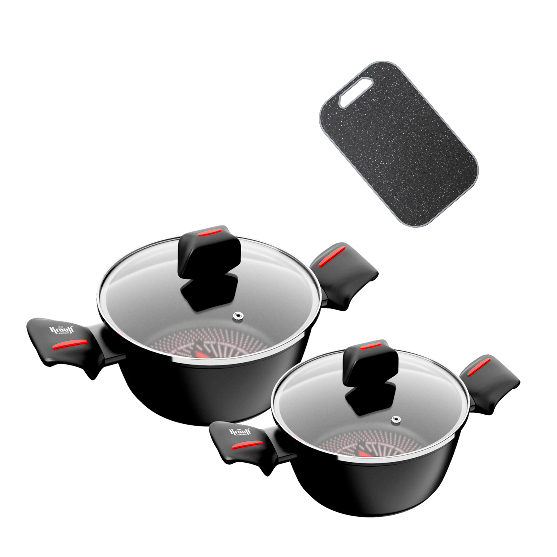 Набор кастрюль Krauff Smart Fry с кухонной доской 2,3 л/6,6 л (55-333-544)