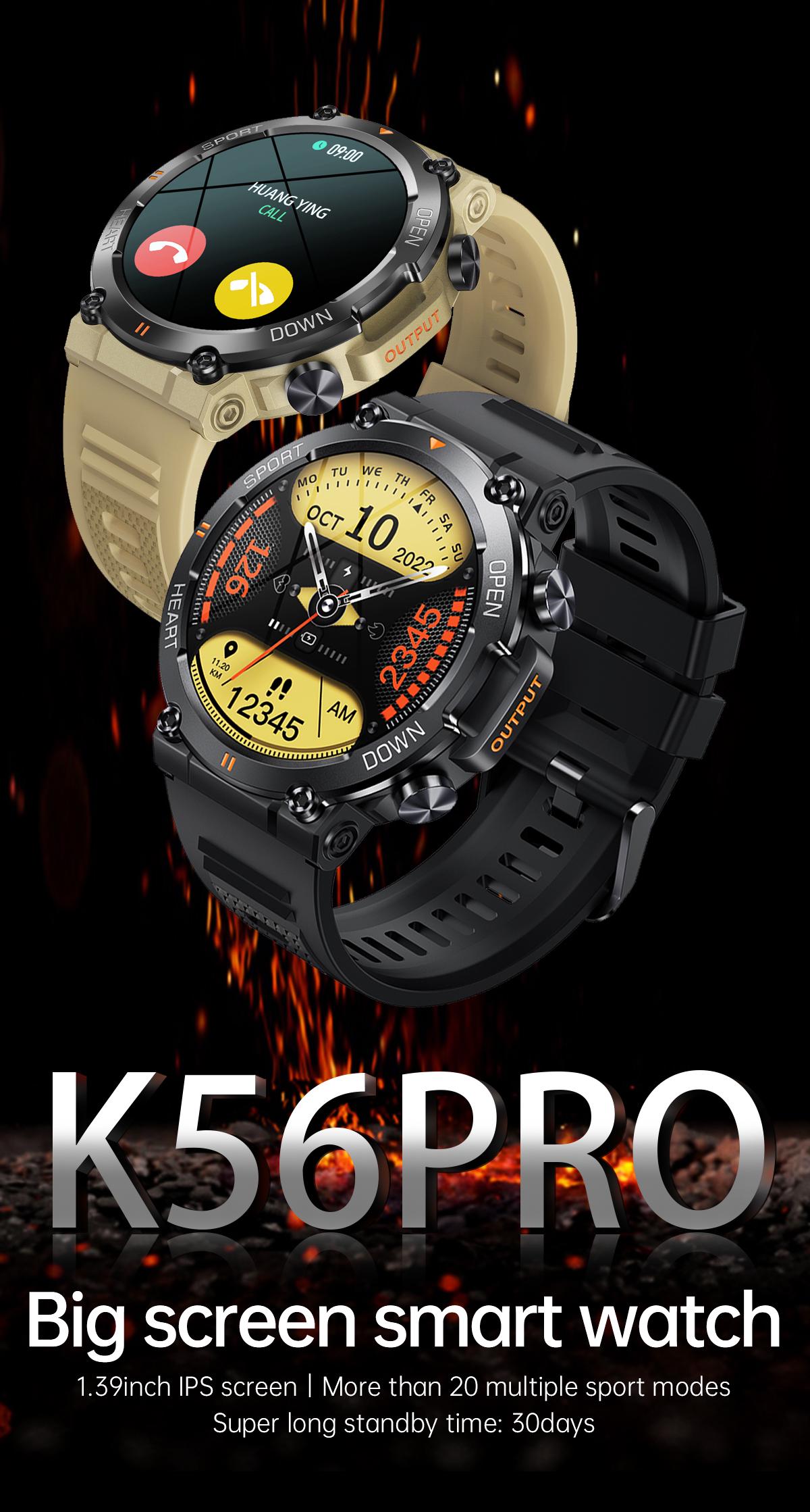 Смарт-годинник Lemfo K56 PRO Military Green (12249059) - фото 5