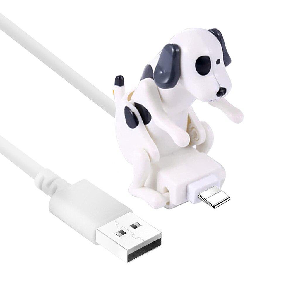 Кабель для быстрой зарядки Hoco Подвижная собачка USB-Lightning 1,2 м White