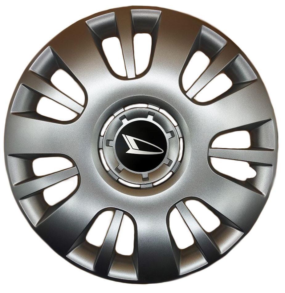 Ковпаки SJS 222 з логотипом Daihatsu 4 шт. R14 Срібний (2654555876)