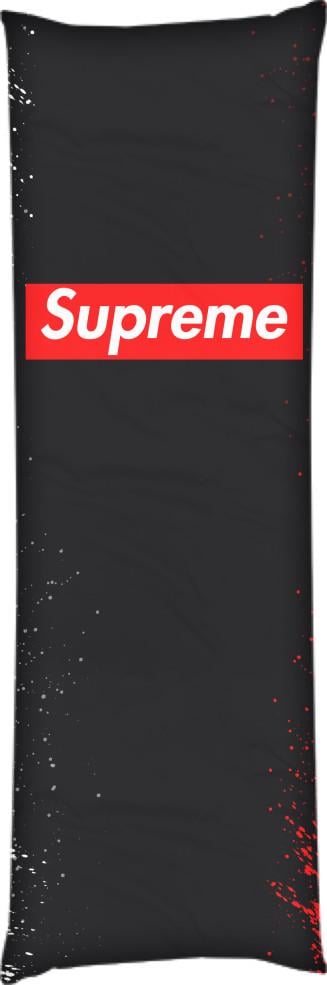 Подушка дакимакура Supreme Red and White Paint 50x150 см (13533832)