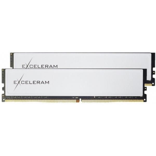 Память Exceleram DDR4 16GB (2x8GB), 2400MHz, PC4-19200, Black/White (EBW416247AD)