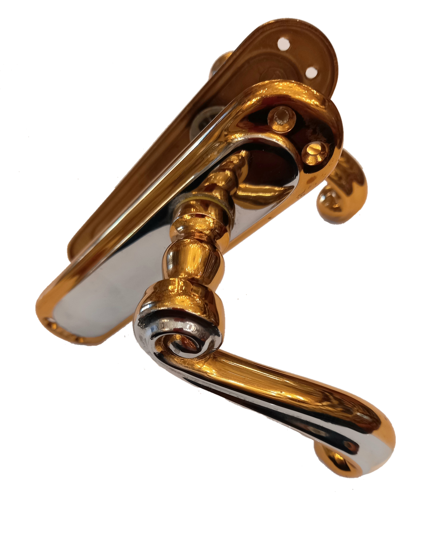 Ручки дверные Doganlar Gul krom Alt l col латунь