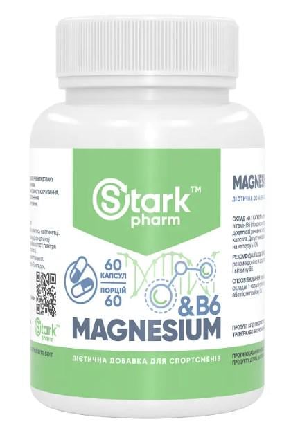 Витамины Stark Pharm Magnesium & B6 60 капсул