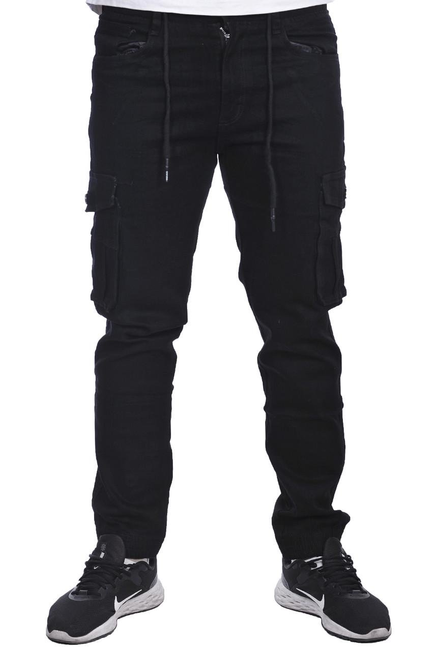 Джинси чоловічі Awivgos 24-711-2 р. 36 Чорний - фото 2