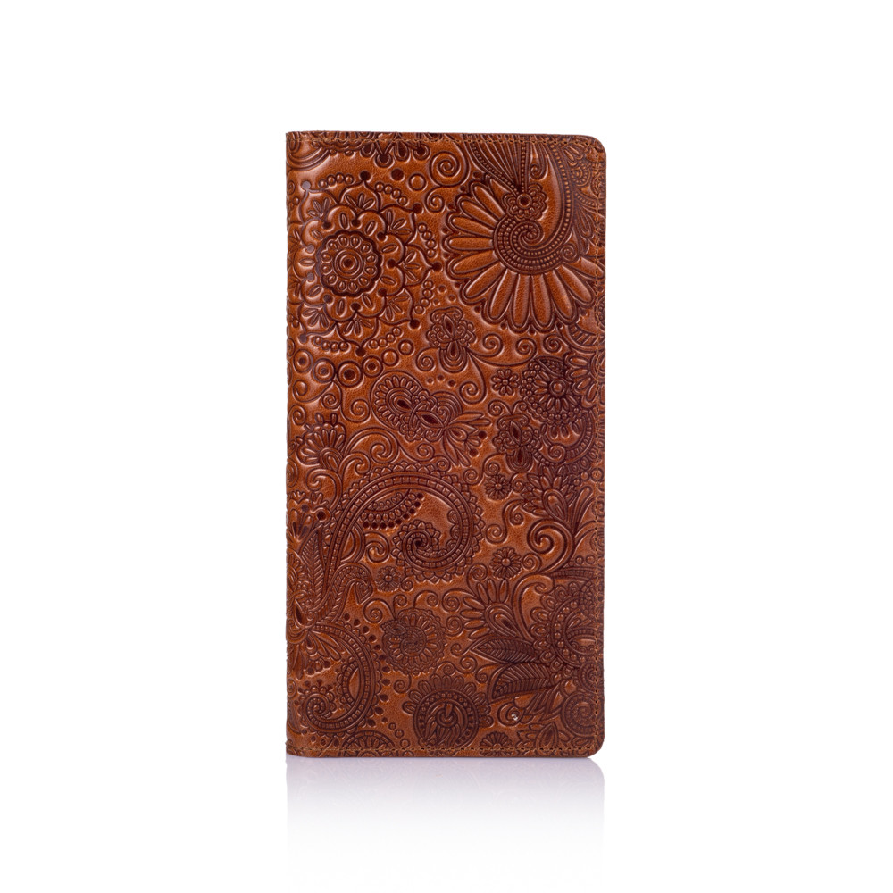 Кошелек Mehendi Art из натуральной кожи на 14 карт Глиняный (WP-02-C18-1244-T005)