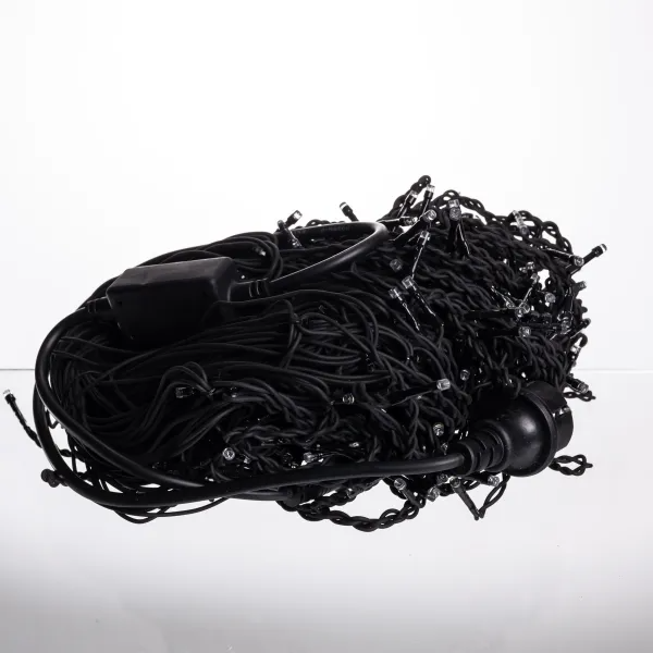 Гирлянда бахрома уличная 335 LED 20 м от сети черная нить Разноцветный - фото 4 Гирлянда бахрома уличная 335 LED 20 м от сети черная нить Разноцветный - фото 4