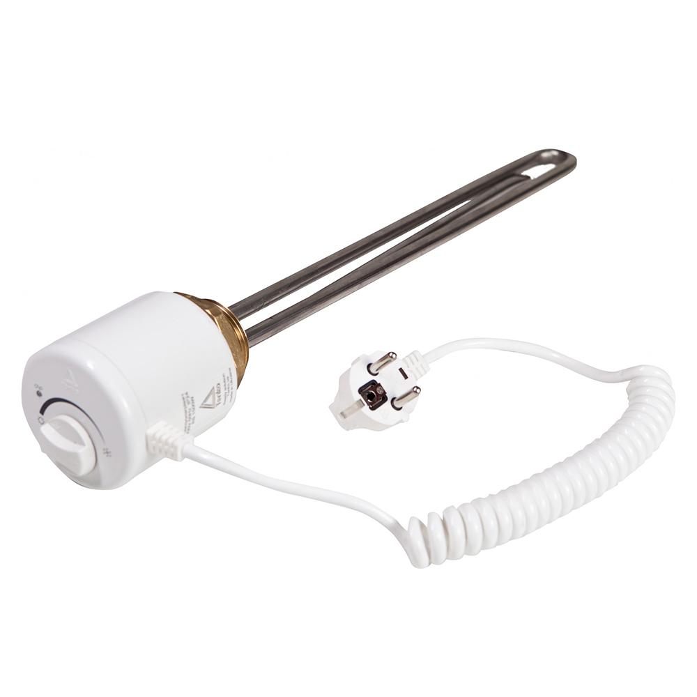 ТЭН прямой Tenko RS с термостатом нержавеющая сталь 1 кВт 1-1/4" (96304)