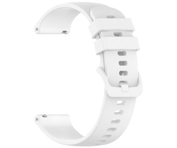 Ремешок Silicone для Hoco Y41/Y38/Y35/Y33/Y27/Y26/Y24 22 мм Белый