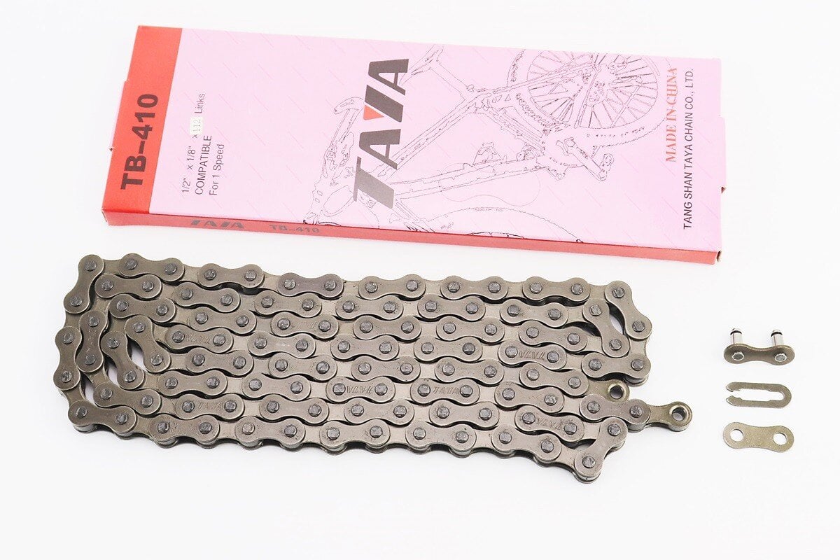 Ланцюг приводний TAYA для велосипеда 1/2x1/8x112L 1 швидкість коричневий (10033770)
