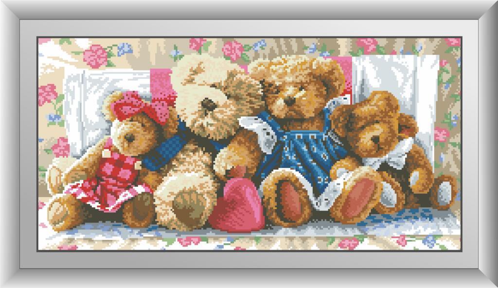 Алмазная мозаика Dream Art Плюшевое счастье 31x62 см (DA.30470)